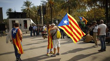 En Las Ramblas de Barcelona se vive la división respecto a la independencia