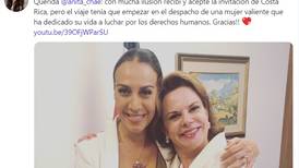 (Video) Mónica Naranjo visitó a Ana Helena Chacón antes de venir a la Marcha de la Diversidad