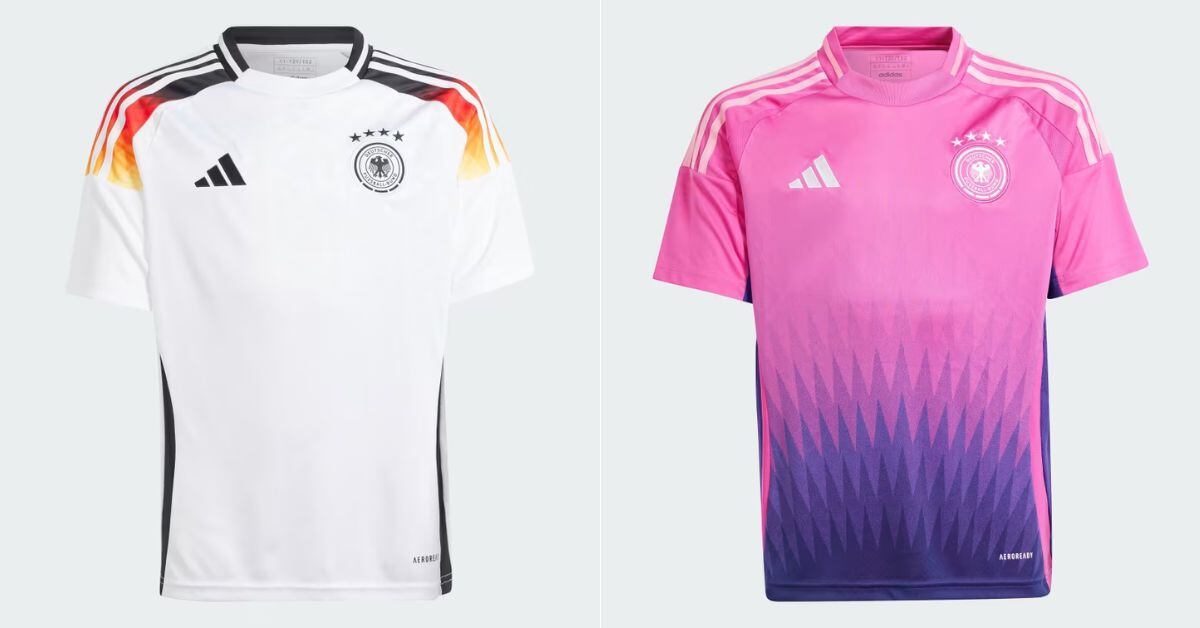 Nueva camiseta Adidas de local y visitante de Alemania, para la temporada 2024-2025.