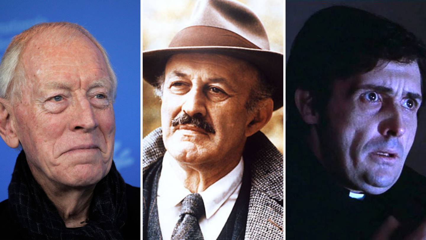 (De izq a der) Max Von Sydow, Lee J. Cobb y Jason Miller; tres de los actores clave de 'El Exorcista' que ya fallecieron.