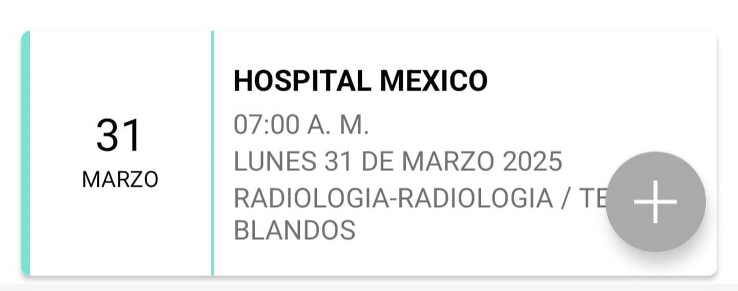 Cita para ultrasonido a paciente con cáncer de mama triple negativo, el más mortal. Servicio de Radiología Hospital México
