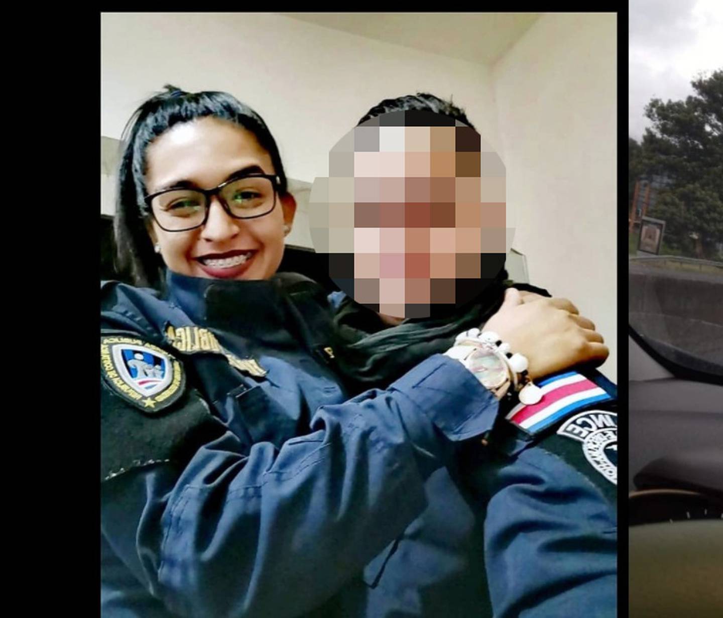 Kimberly Suárez Narvaez, policía baleada en Heredia. Foto tomada de Facebook.
