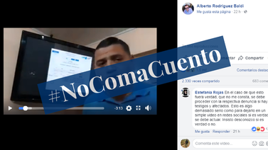 #NoComaCuento: Hotelero Alberto Rodríguez Baldí comparte video con información falsa sobre votación de segunda ronda