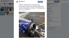 Avión de Southwest Airlines tuvo que aterrizar de emergencia en Filadelfia
