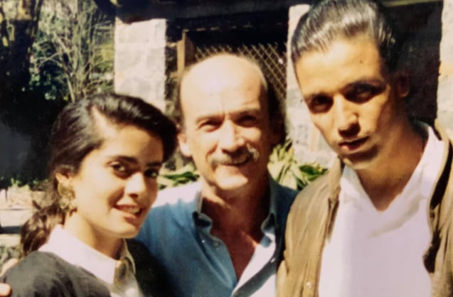 En esta imagen se ve a Álvaro Marenco en compañía de la mexicana Salma Hayek y del tico Rafa Rojas. Foto: Archivo.
