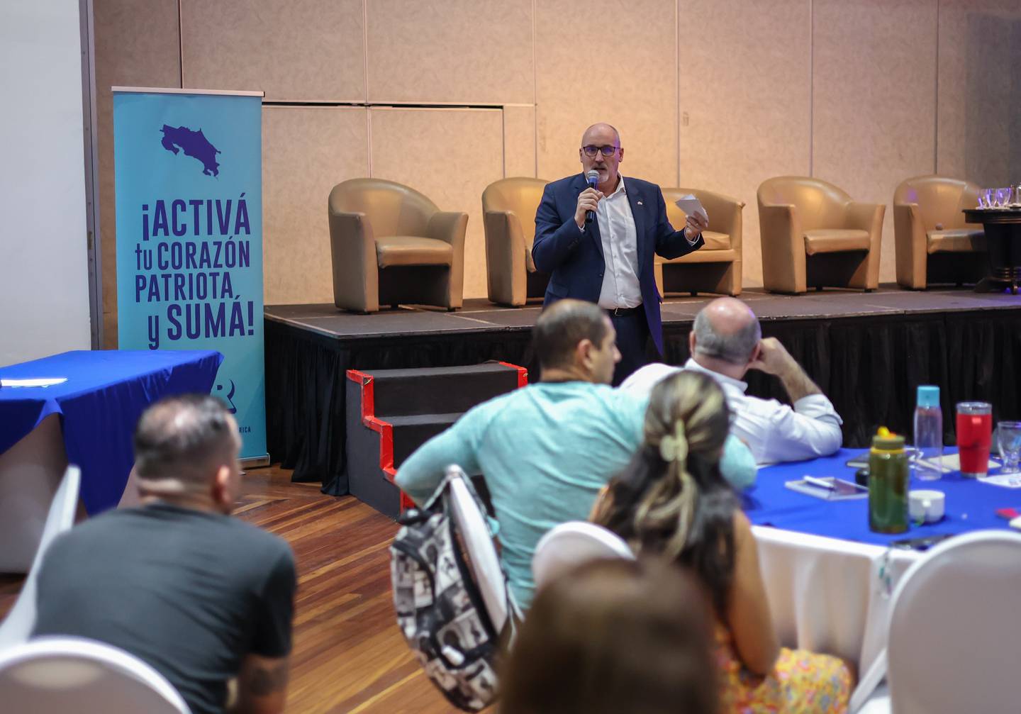Gabriele Enrico Derighetti, embajador de Suiza en Costa Rica, participó en las actividades de formación de líderes municipales.