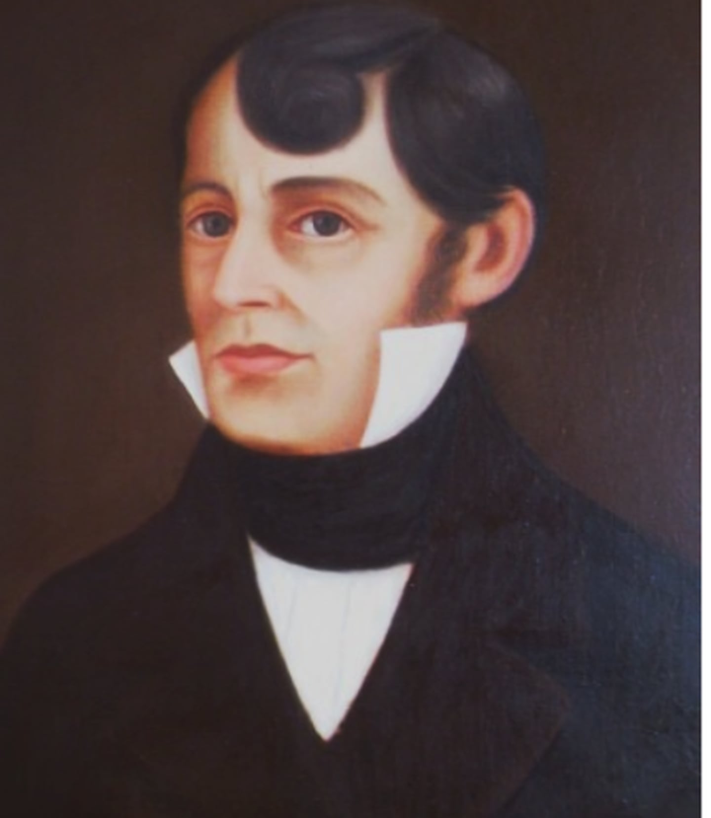 Retrato del Primer Jefe de Estado Juan Mora Fernández. Ca. 1859. Óleo sobre tela.