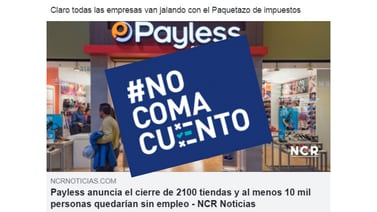 #NoComaCuento: Payless no cerrará sus tiendas en Costa Rica