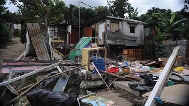 750 familias viven en riesgo por deslizamientos en Los Guido, Desamparados