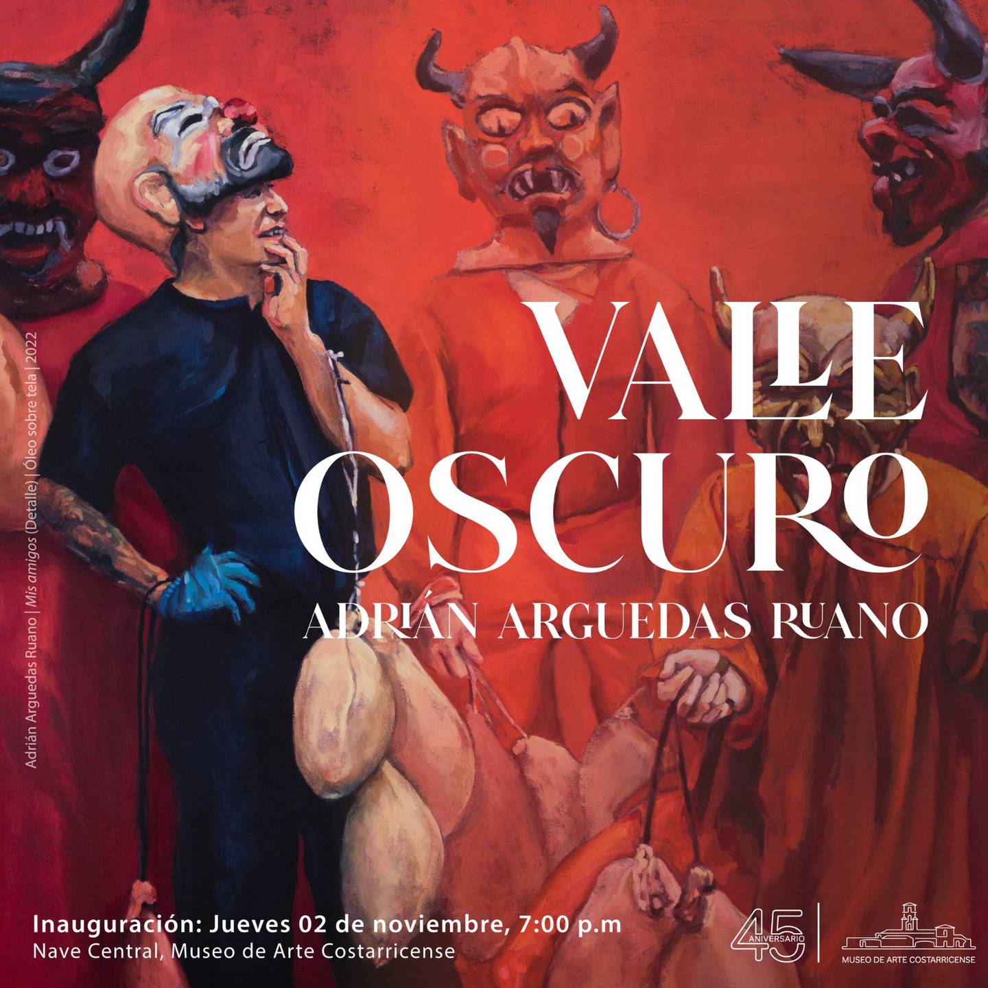 La exposición 'Valle Oscuro', de Adrián Arguedas estará en el MAC hasta abril del 2024.