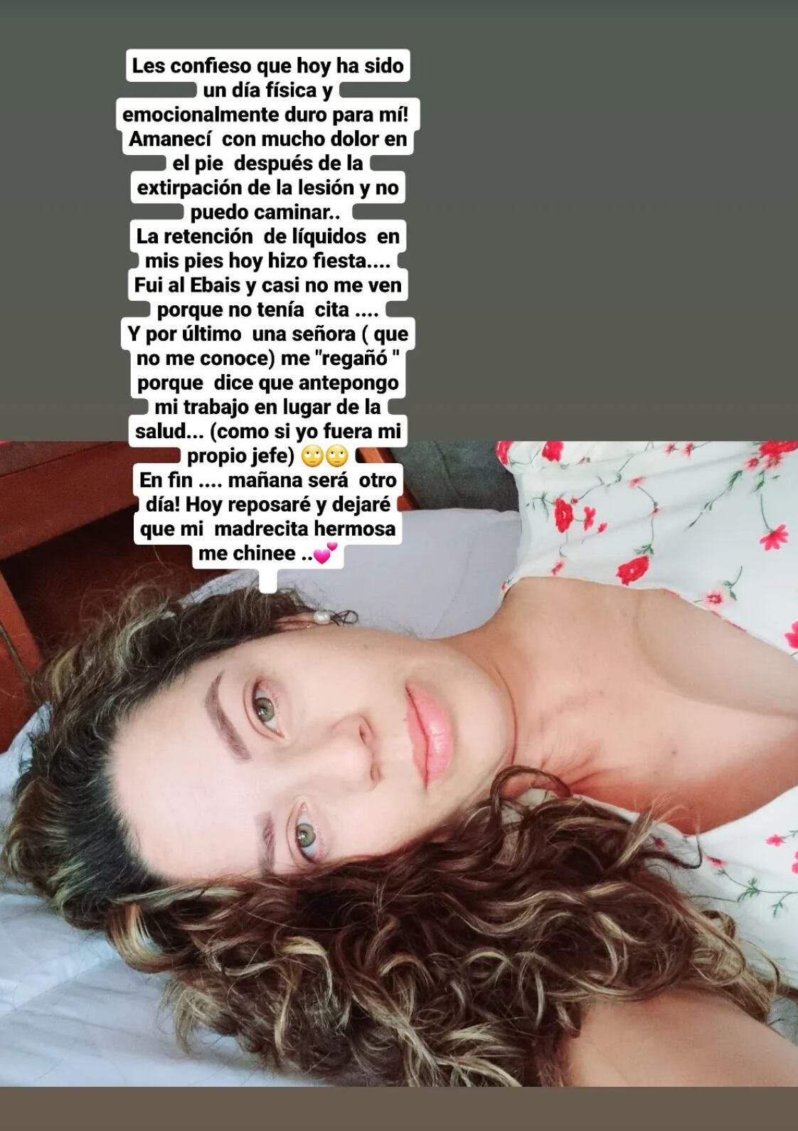 Lussania Víquez, de 'Informe 11',  dio una actualización sobre su salud. 