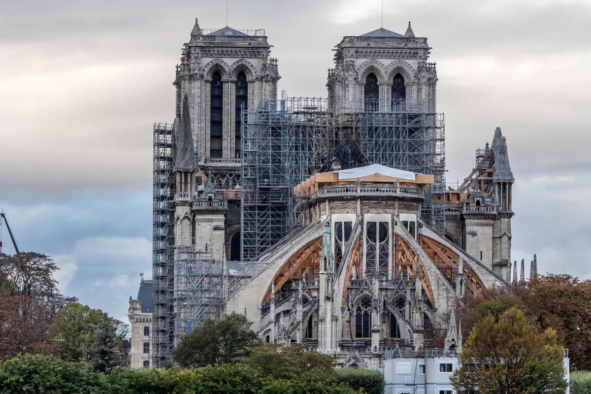 La catedral de Notre Dame reabrirá después de los Juegos Olímpicos de julio de 2024. Foto: La Nación / Argentina / GDA