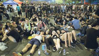 Manifestantes siguen exigiendo elecciones libres en Hong Kong