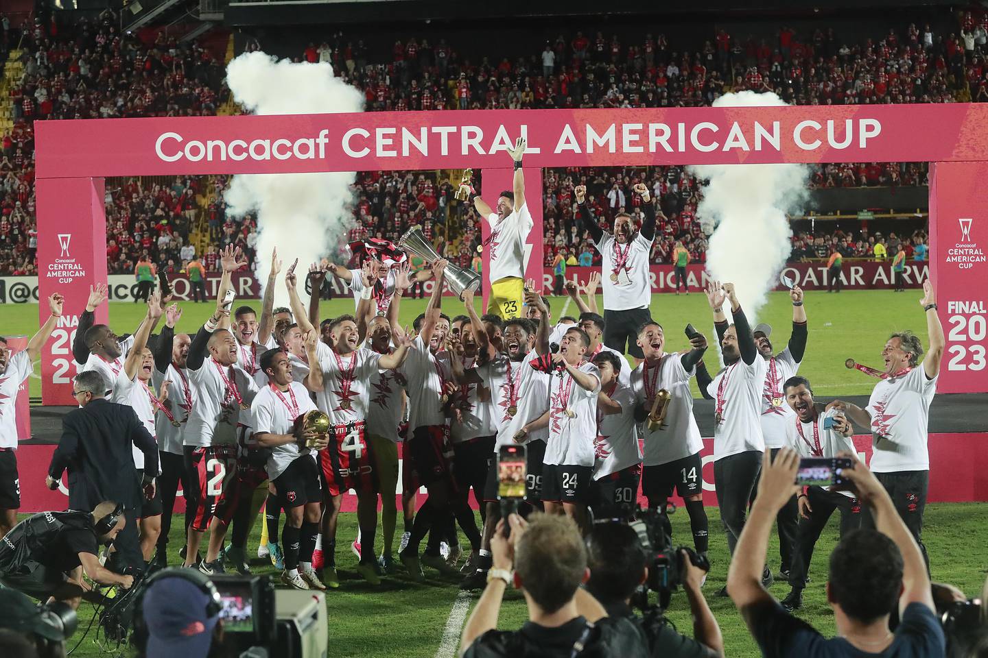 05/12/2023     Estadio Morera Soto. La Liga Deportiva Alajuelense recibió al Real Estelí, en partido de vuelta de la final de la Copa Centroamericana de Concacaf.