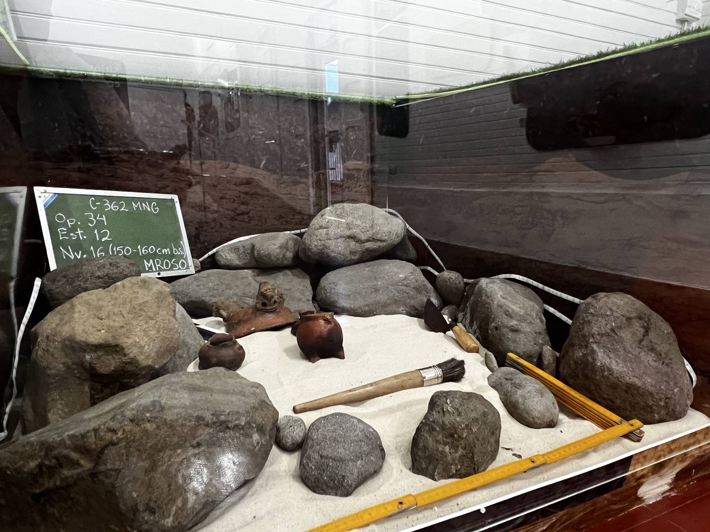 La exposición cuenta con obras que se extrajeron décadas atrás de los sitios arqueológicos en Turrialba.

Fotografía: Museo Nacional