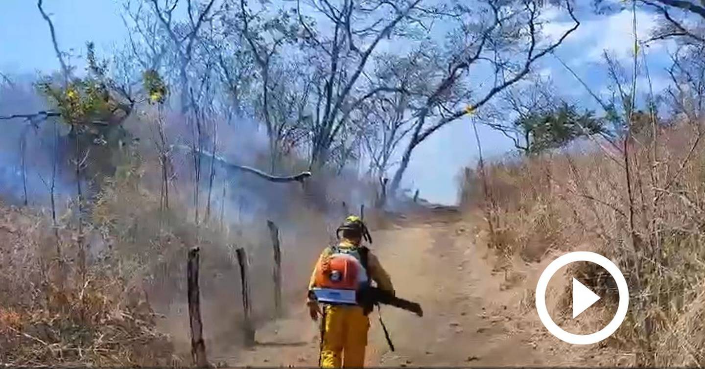 Este es el tercer incendio forestal en lo que va del año. Foto: Bomberos