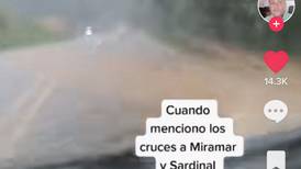 Video muestra cataratas sobre ruta 1 en Cambronero minutos antes de la tragedia