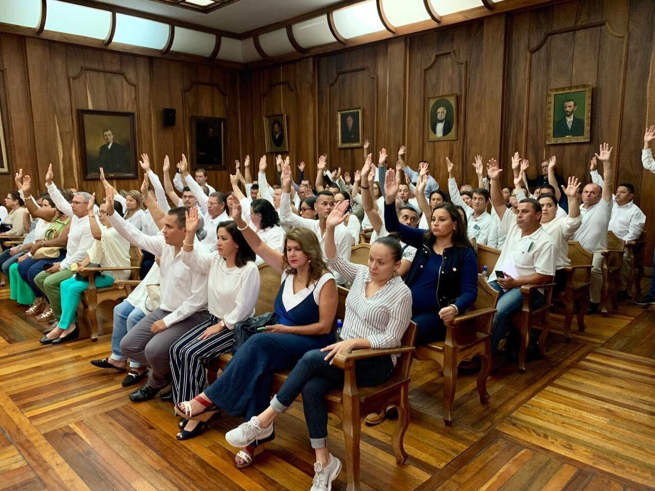 Este sábado, Rolando Rodríguez resultó electo como candidato a alcalde por el PLN,en Cartago, para las elecciones municipales del 2020. Foto: municipalidad de Cartago.