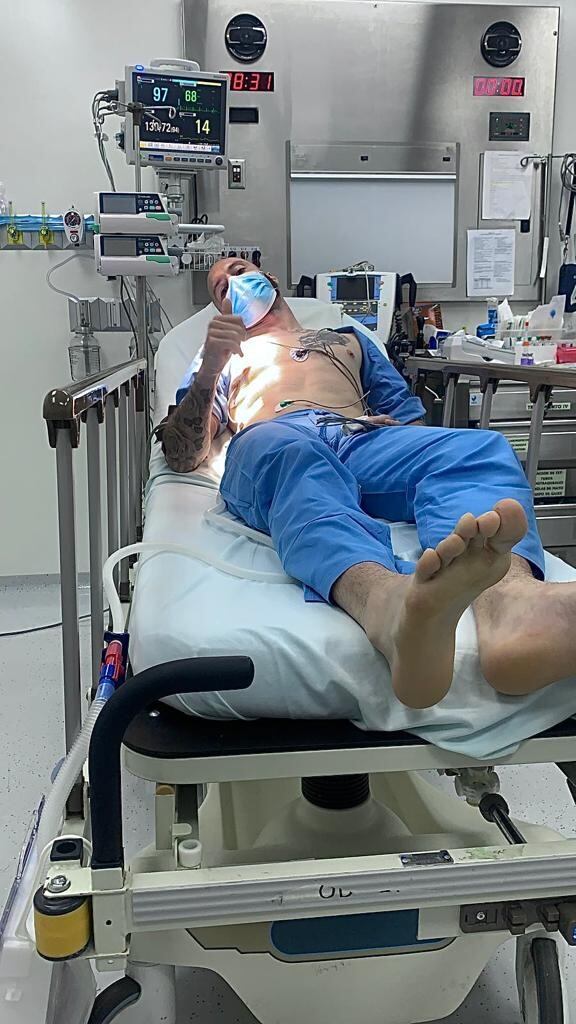 Henrique Moura, jugador de Pérez Zeledón que fue operado este domingo. Cortesía.