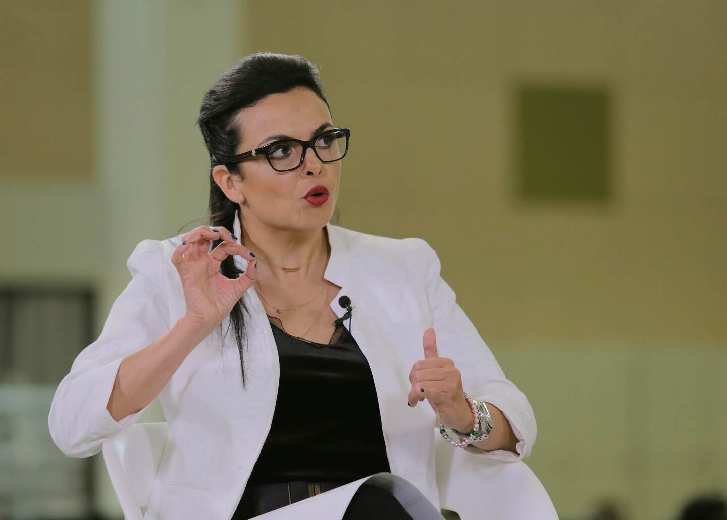 La diputada Marcela Guerrero, del PAC, denunció las amenazas en el Plenario legislativo.
