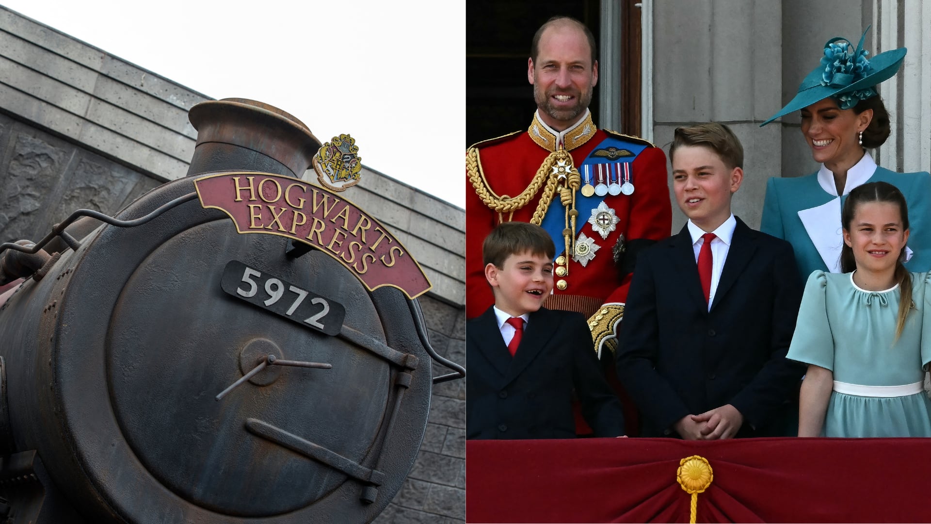 Los hijos de William y Kate vivieron una experiencia única en el Expreso de Hogwarts durante su visita al set de la nueva serie.