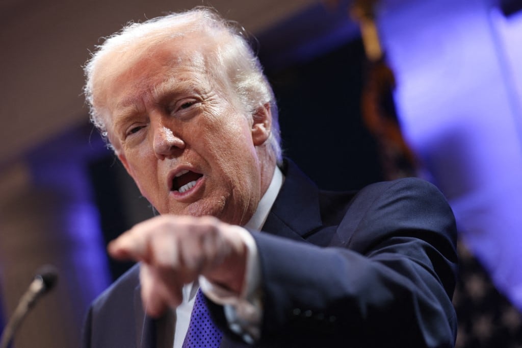 WASHINGTON, DC - FEBRUARY 20: U.S. President Donald Trump speaks during a press briefing held at the White House February 20, 2026 in Washington, DC. The U.S. Supreme Court today ruled against Trump�s use of emergency powers to implement international trade tariffs, a central portion of the administration�s core economic policy. Kevin Dietsch/Getty Images/AFP (Photo by Kevin Dietsch / GETTY IMAGES NORTH AMERICA / Getty Images via AFP)