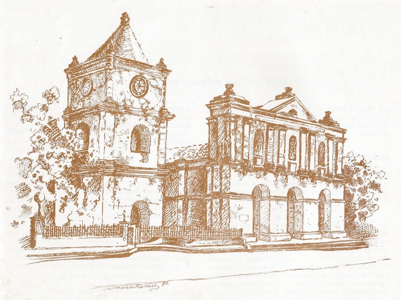 Antigua parroquia de Heredia.