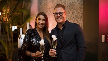 Mauricio Hoffmann y Éricka Morera se juntaron en un evento muy especial para ambos