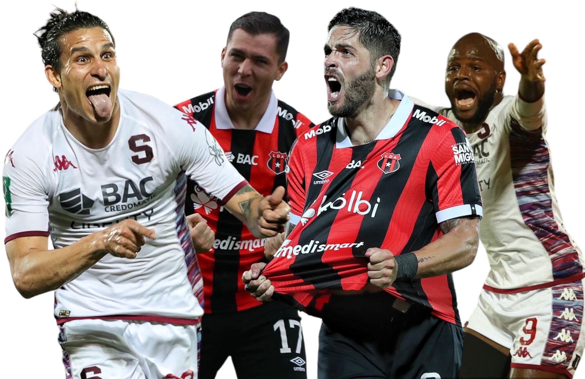 Luis Paradela, Carlos Mora, Jonathan Moya y Javon East están llamados a ser protagonistas en el juego de ida de la fase final entre Liga Deportiva Alajuelense y Saprissa.