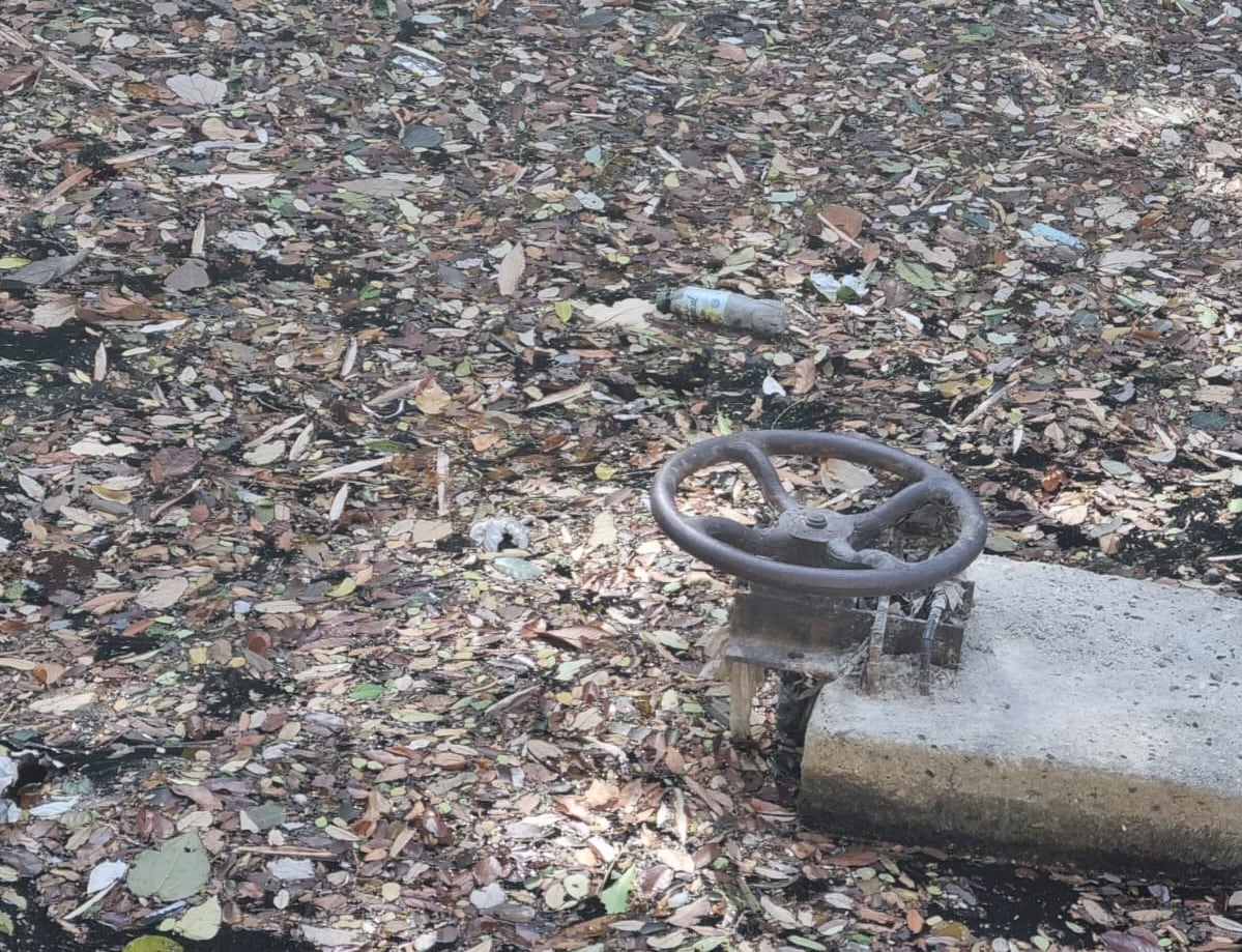 El AyA extrae agua para su planta del río Liberia con ayuda de un embalse. La Aresep aseguró que las condiciones para la toma del agua no son adecuadas por la acumulación de basura en la superficie y la cercanía con el vertedero municipal. Fotografía: Aresep.