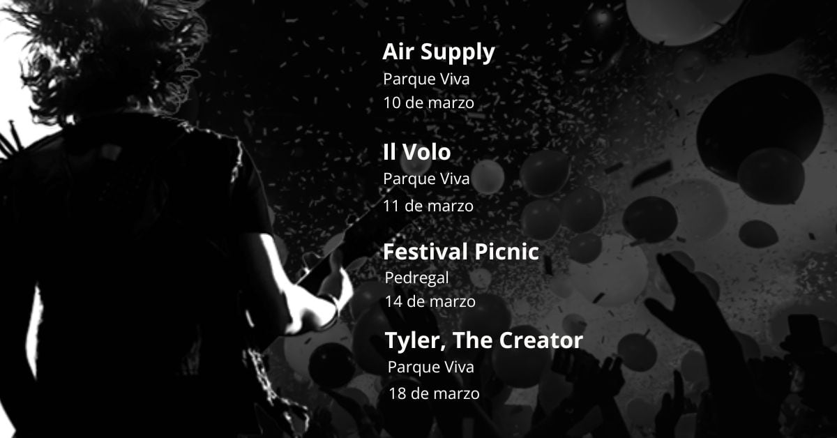 Conciertos 2026 agenda