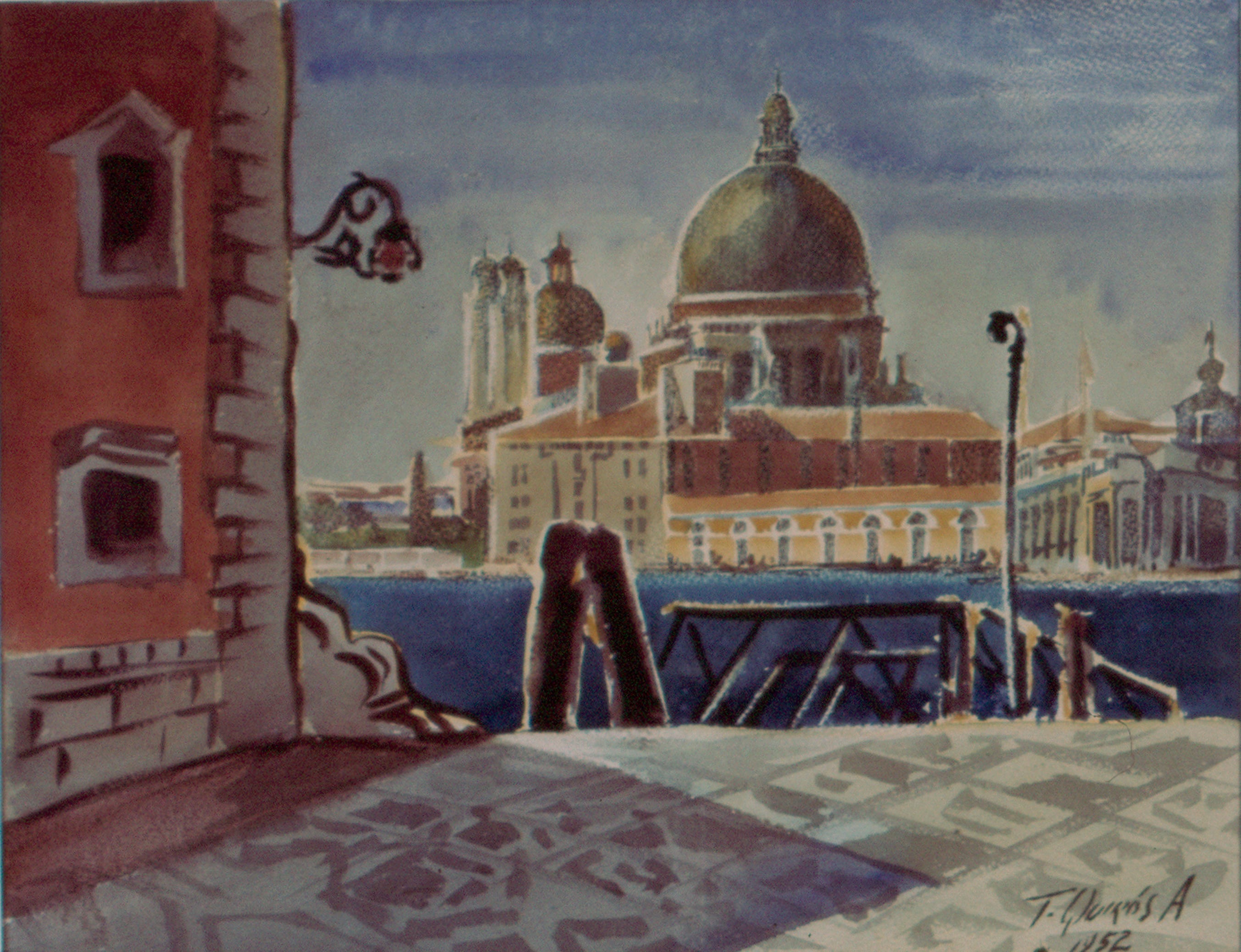 Corte di Palazzo Strozzi (1952), de Teodorico Quirós.