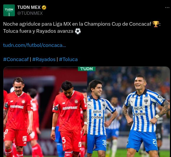 Herediano
Reacción de la prensa mexicana al triunfo del Herediano ante Toluca por la Concacaf Liga de Campeones
15 de febrero del 2024
Tomada de redes sociales