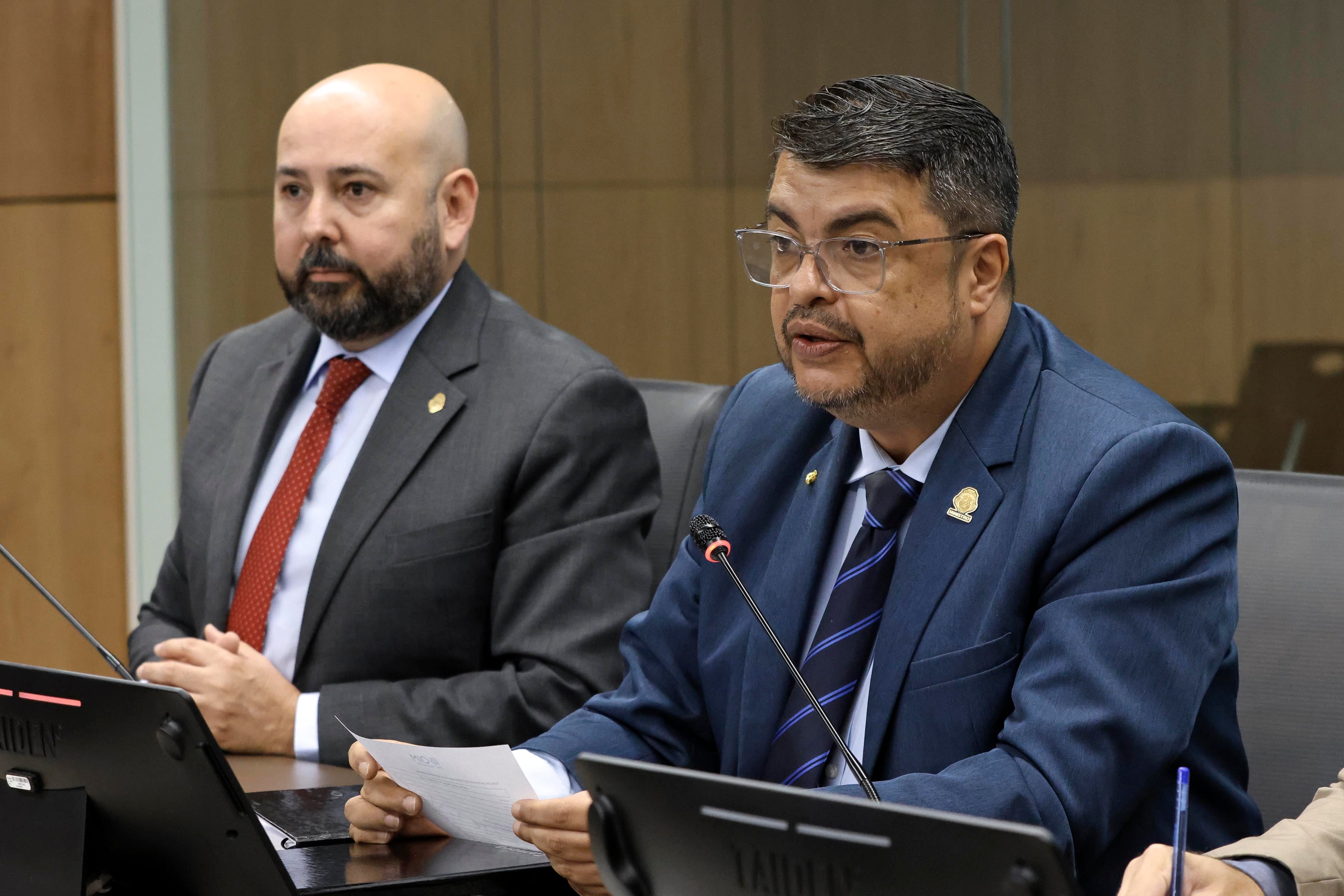 Audiencia de Mario Zamora y Omer Badilla en Comisión de Derechos Humanos