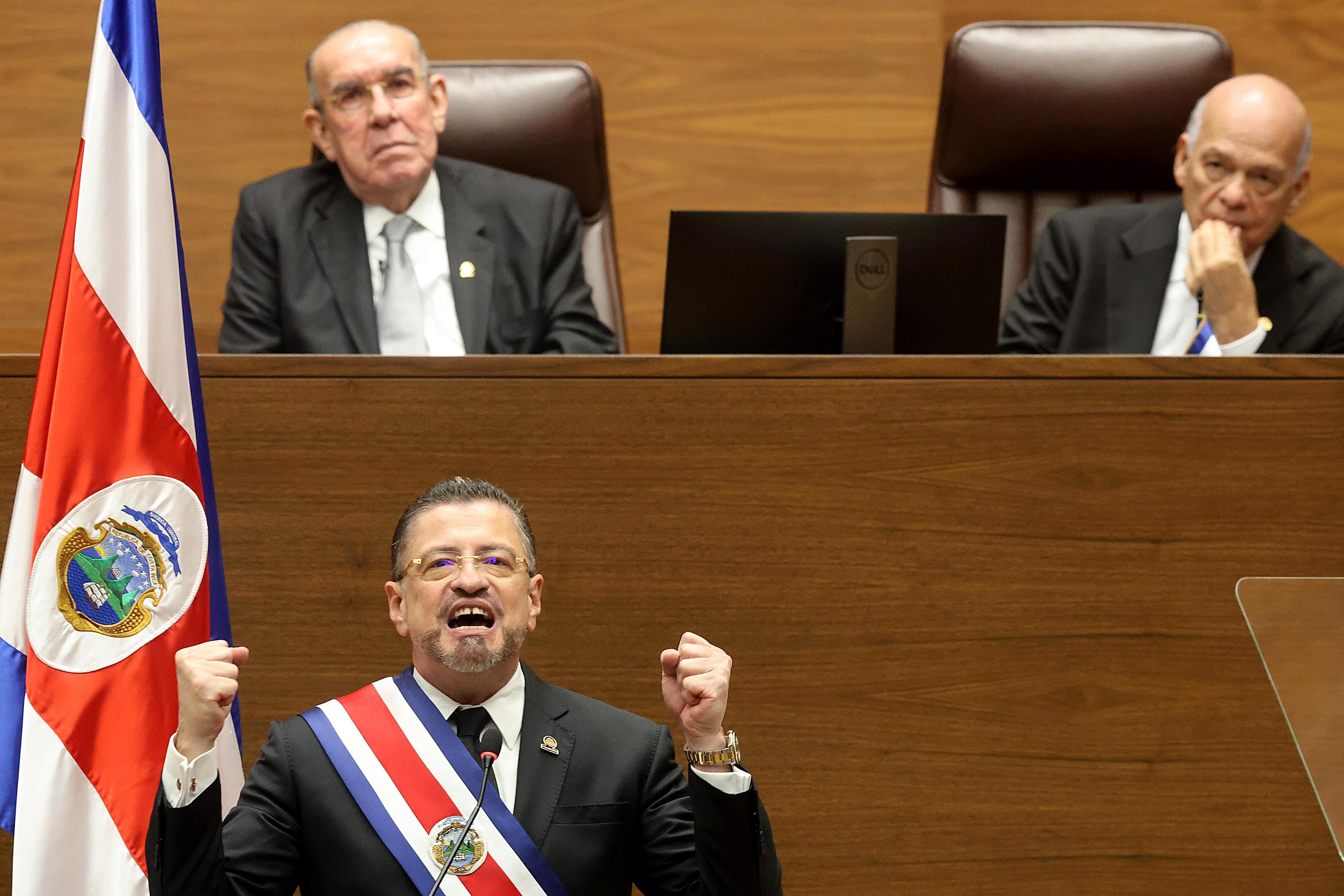 02/05/2024 Asamblea Legislativa. Rendición de cuentas del segundo año de gobierno, por parte del mandatario Rodrigo Chaves, en el Plenario Legislativo. Foto: Rafael Pacheco Granados