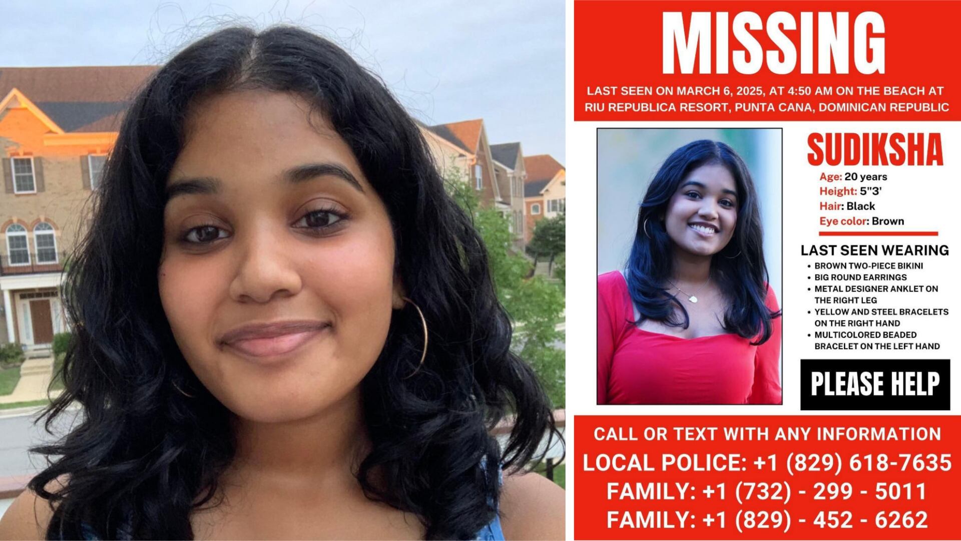 La desaparición de la estudiante india Sudiksha Konanki en Punta Cana ha desencadenado un operativo de búsqueda con la participación de múltiples agencias, incluyendo la Policía Nacional Dominicana, la Armada y el FBI. La joven de 20 años fue vista por última vez en la playa del hotel donde se hospedaba.