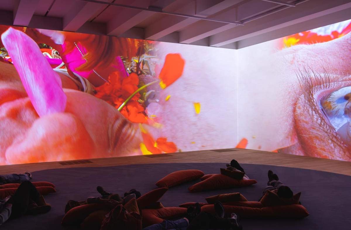 'Lungenflügel', de Pipilotti Rist, es un video de 15 minutos.