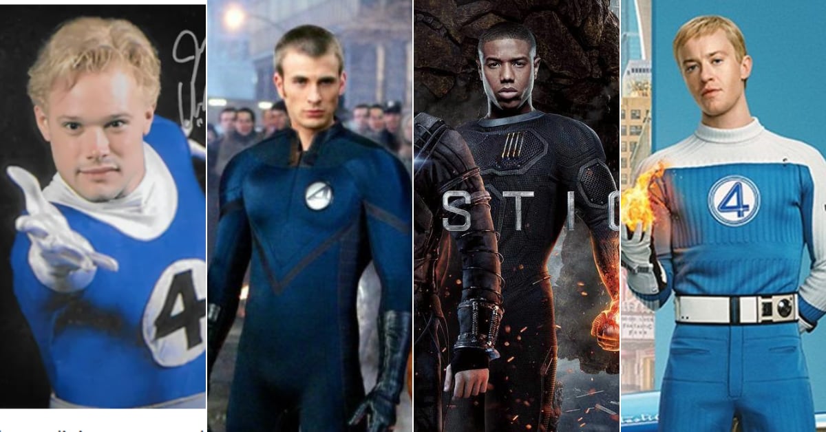 Antorcha Humana / Johnny Storm, ha sido interpretado por Jay Underwood (1994), Chris Evans (2005 y 2007), Michael B. Jordan (2015) y Joseph Quinn (2025). Es el personaje con más transformaciones estilísticas y generacionales a lo largo de la franquicia.
