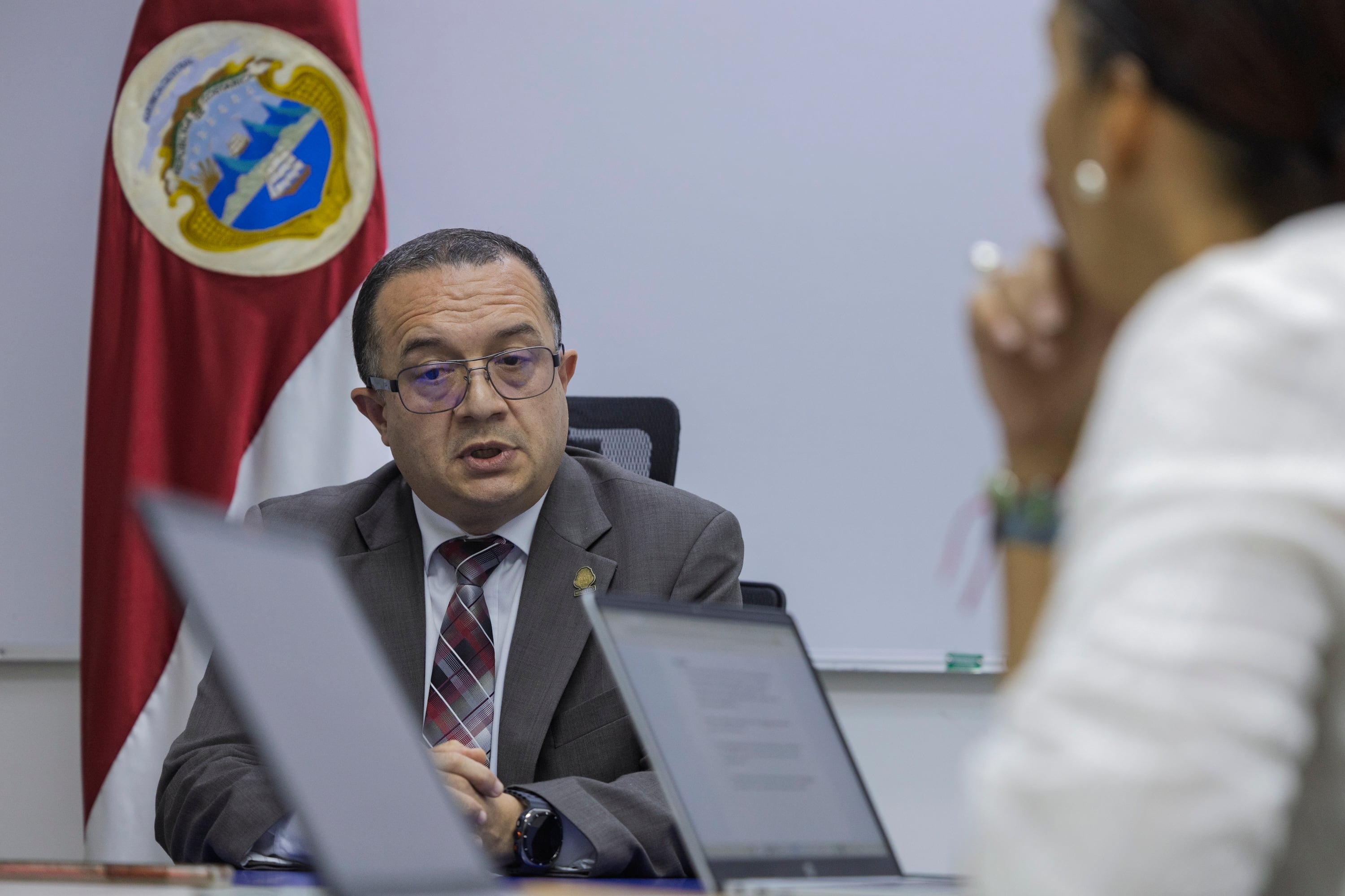 17/07/2026, San José, Barrio Cordoba, Ministerio de Seguridad, entrevista con Gerald Campos, ministro de seguridad.