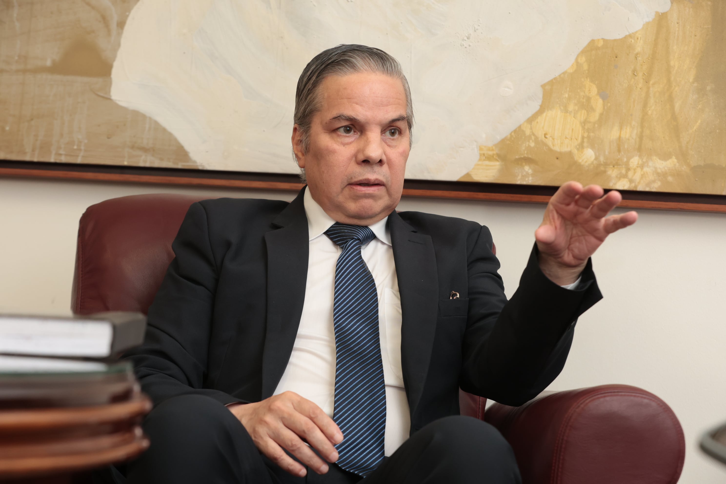 09/01/2026/ fotos durante entrevista de Róger Madrigal López presidente del Banco Central de Costa Rica / Foto John Durán