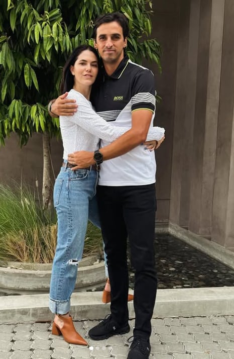 Carolina Jaikel y su esposo Bryan Ruiz.