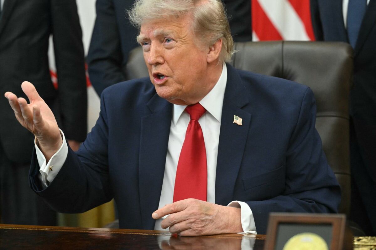 El presidente de Estados Unidos, Donald Trump, habla tras firmar una orden ejecutiva para reducir drásticamente dos monumentos nacionales en Utah, allanando el camino para la extracción de combustibles fósiles y la minería.