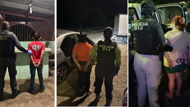 Tres personas detenidas por supuesto tráfico de personas en Guanacaste