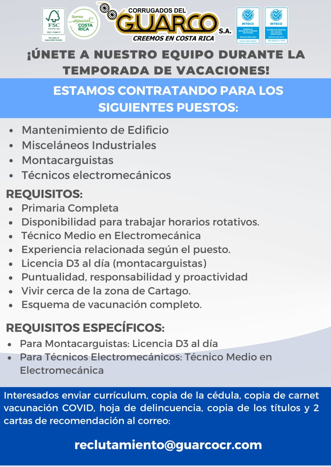 Empleo Costa Rica