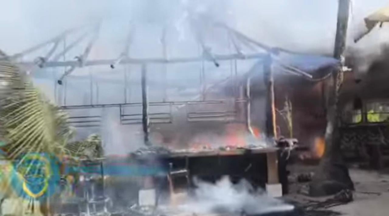 Imágenes muestran los daños en el sitio, luego de que Bomberos controló el fuego.