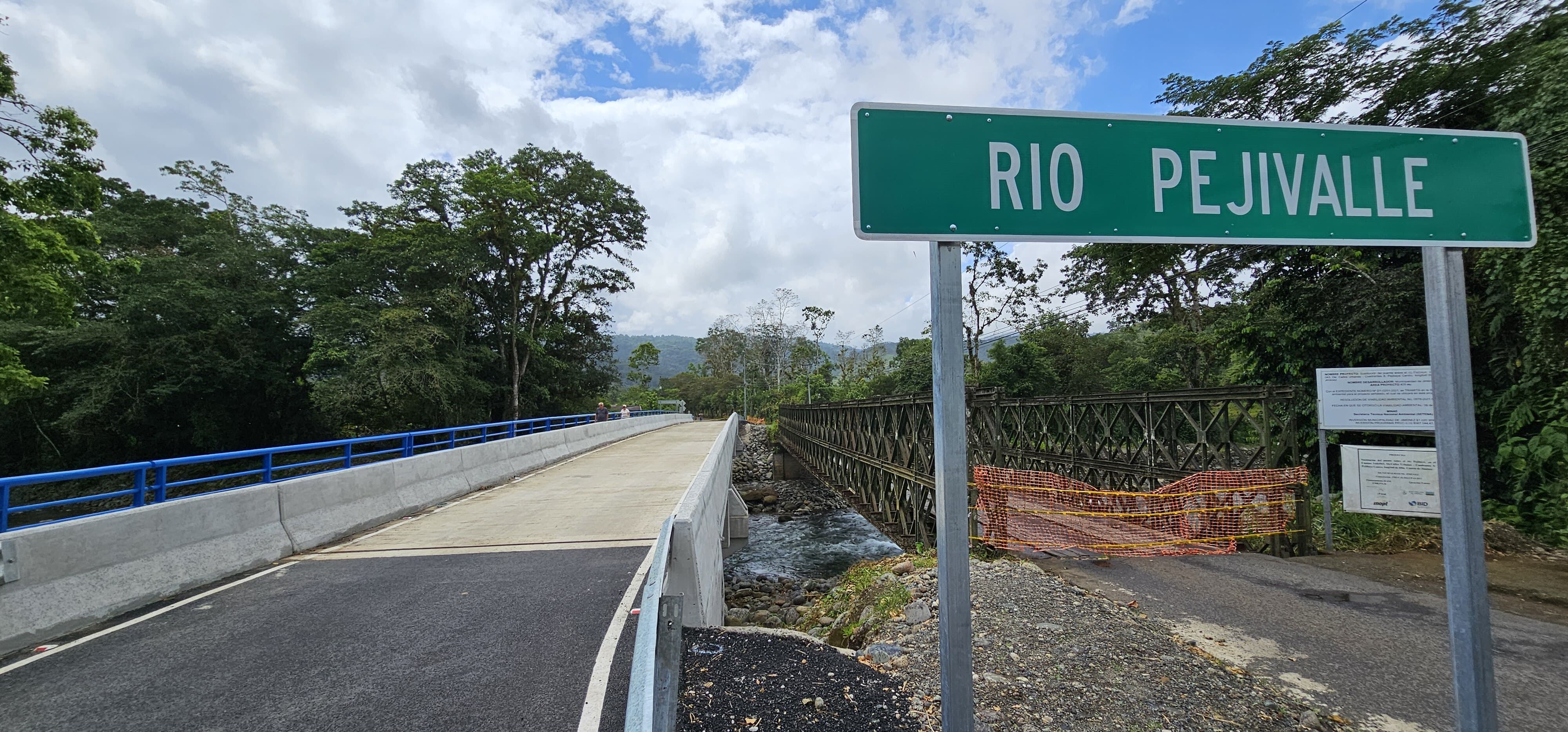 El nuevo puente sobre el río Pejivalle refuerza la conexión en Jiménez y busca dinamizar la economía local