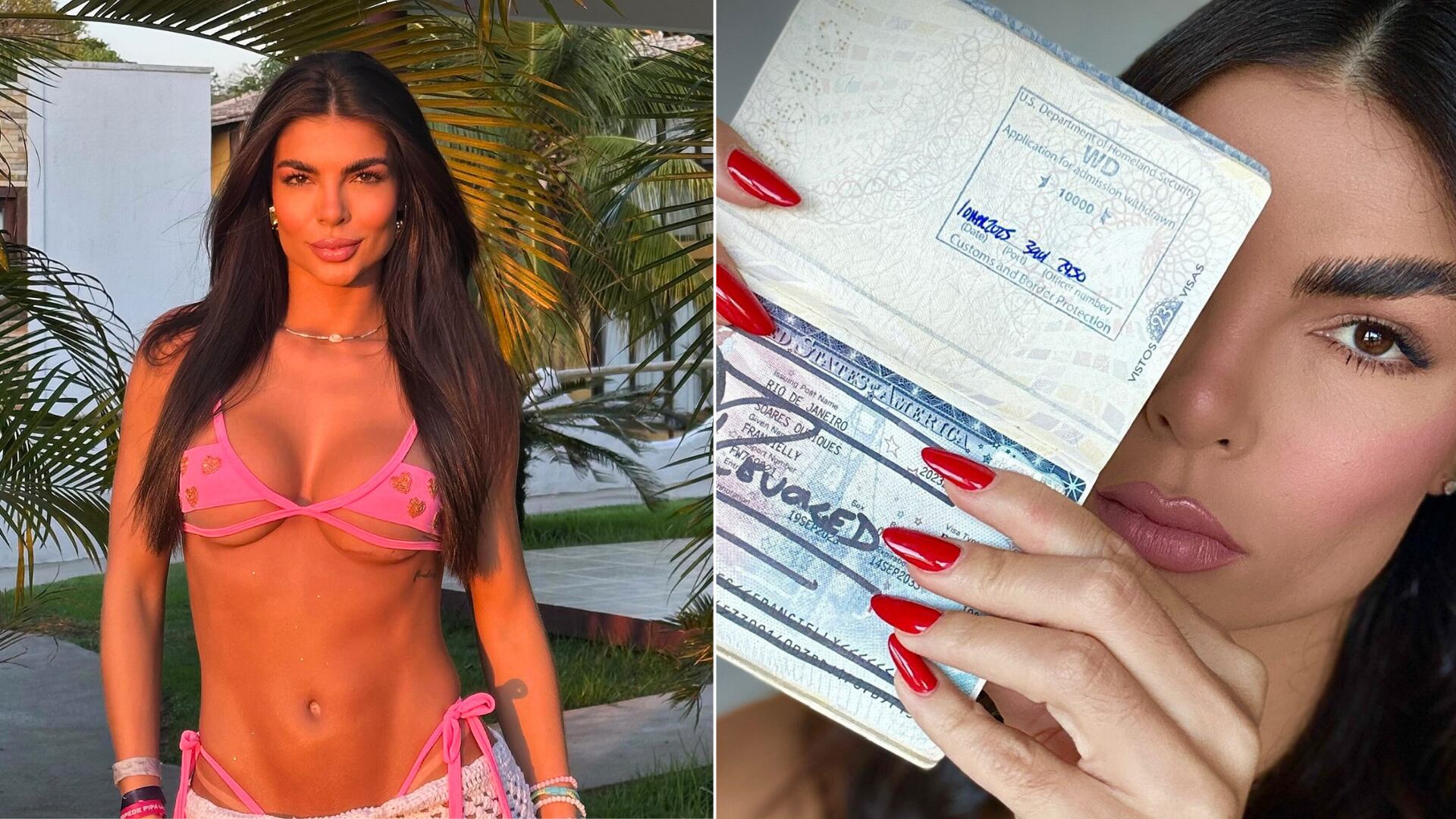 Francielly Ouriques en redes sociales tras ser deportada de Estados Unidos por llevar medicamentos prohibidos y presunta intención de trabajar ilegalmente, luego de ser retenida en el aeropuerto O’Hare de Chicago.