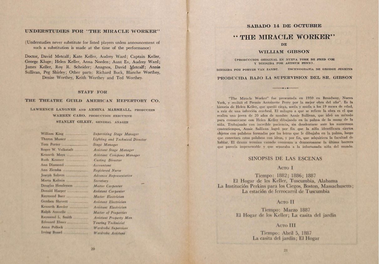 Visita de Helen Hayes y su grupo a Costa Rica