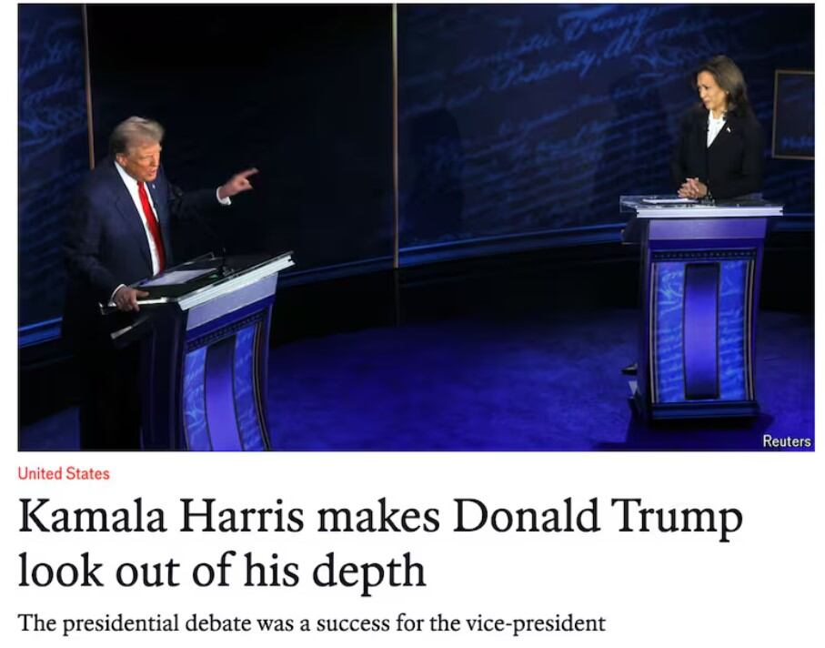 The Economist tras el debate entre Kamala y Trump.