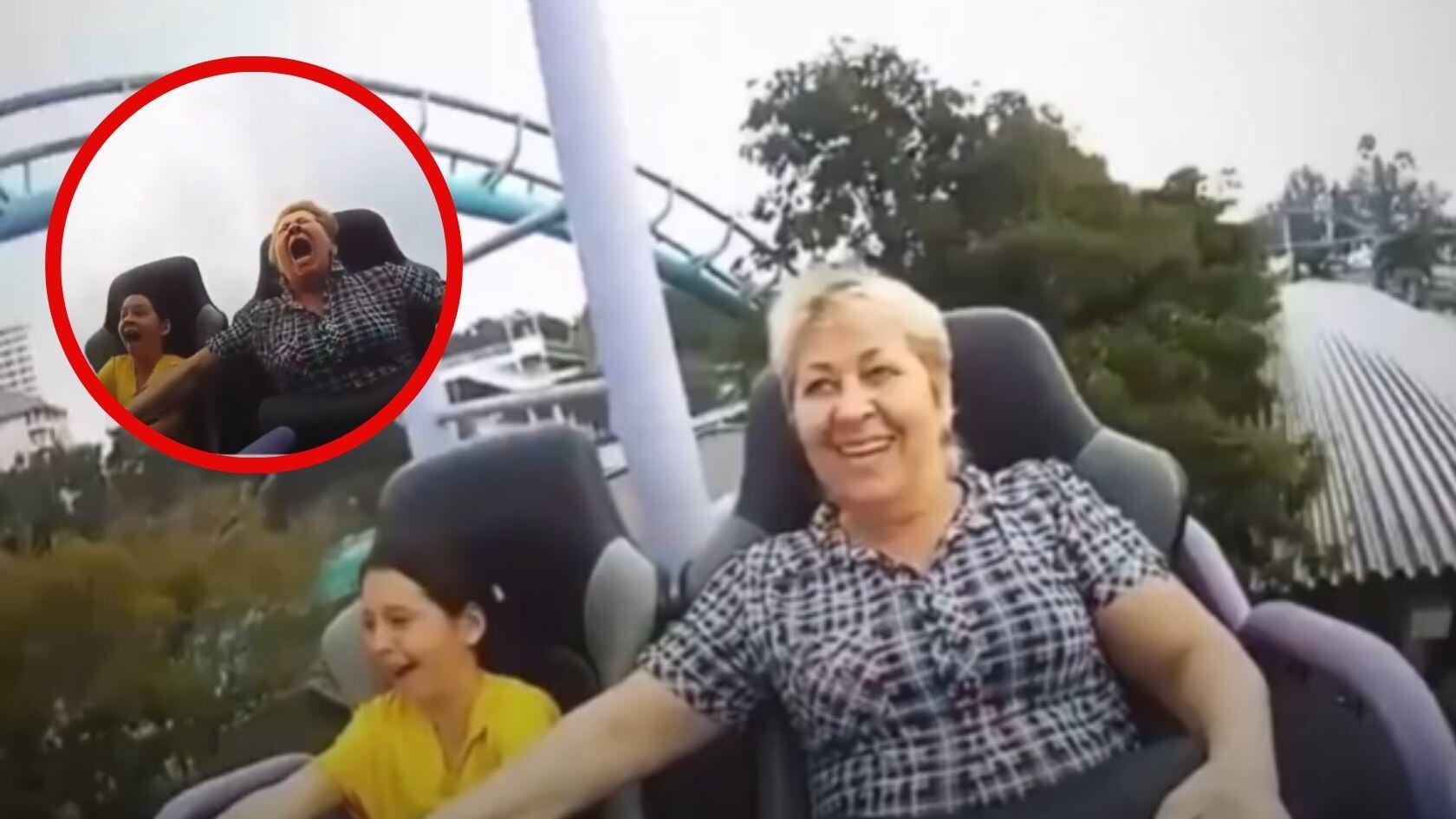 La abuela pasó del entusiasmo al pánico y se volvió viral. El público reaccionó entre risas, empatía y preocupación por su salud.